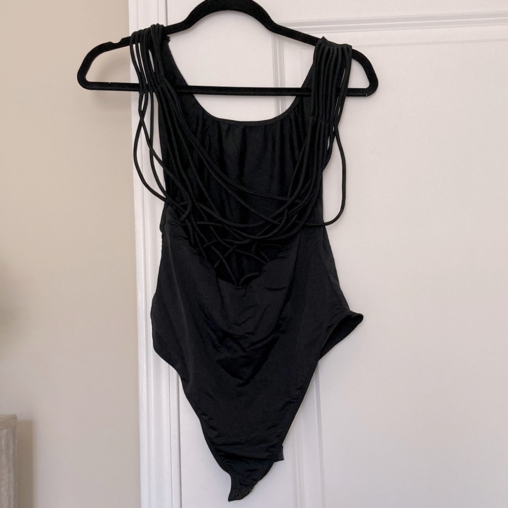 Open Back Strappy Bodysuit